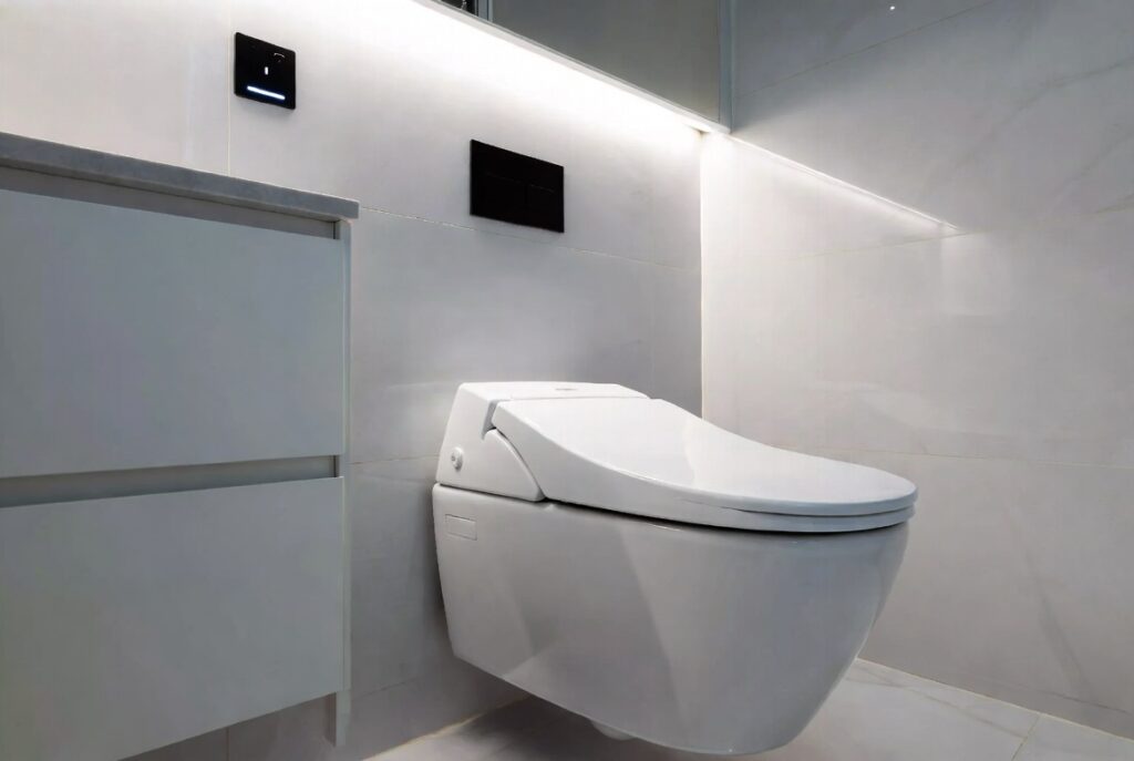 Smart Toilet with Built-In Bidet