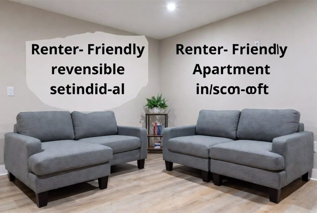 The Reversible Chaise Sectional for Renters