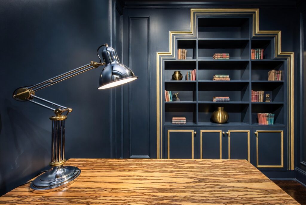 Buy a Chrome or Brass Desk Lamp with an Adjustable Arm