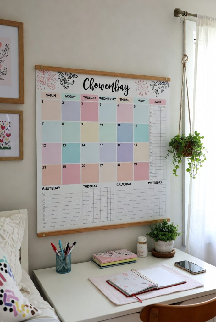 Calendar or Wall Planner (Pretty & Productive)