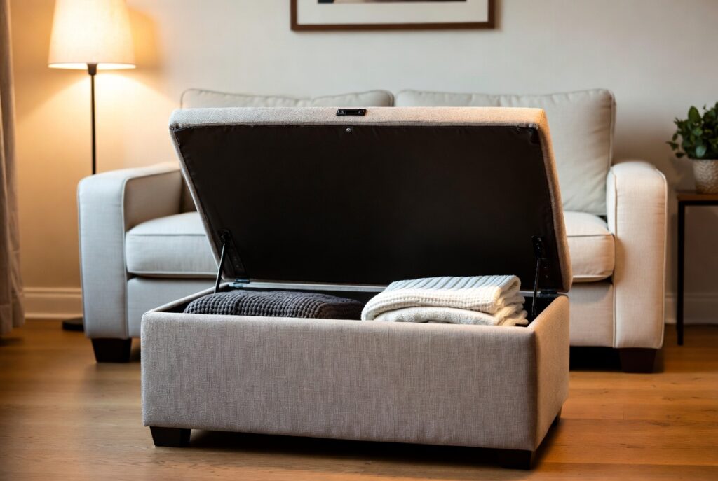 The Sofa with a Secret (Storage Ottomans)