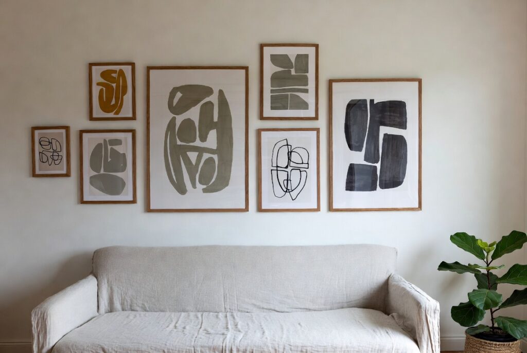 The Muted Art Gallery Wall
