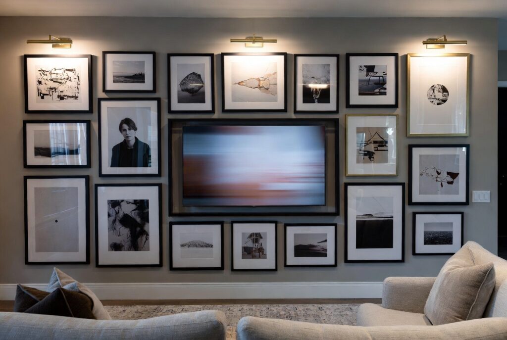 The TV Gallery Wall (Camouflage the Screen)