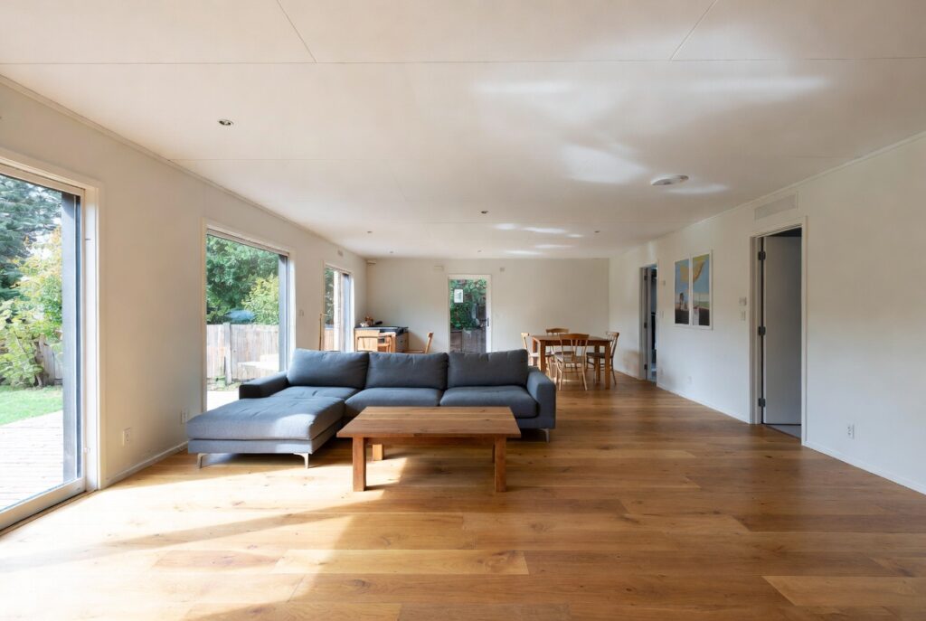 Float Your Furniture to Create a Natural Hallway