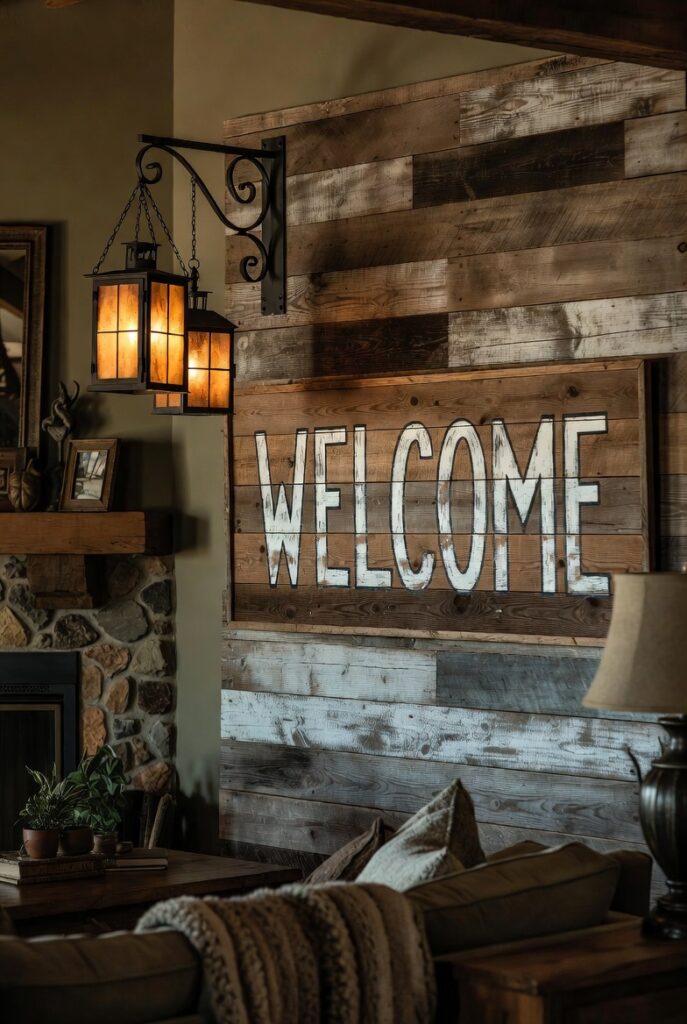 Weathered Wood Signage