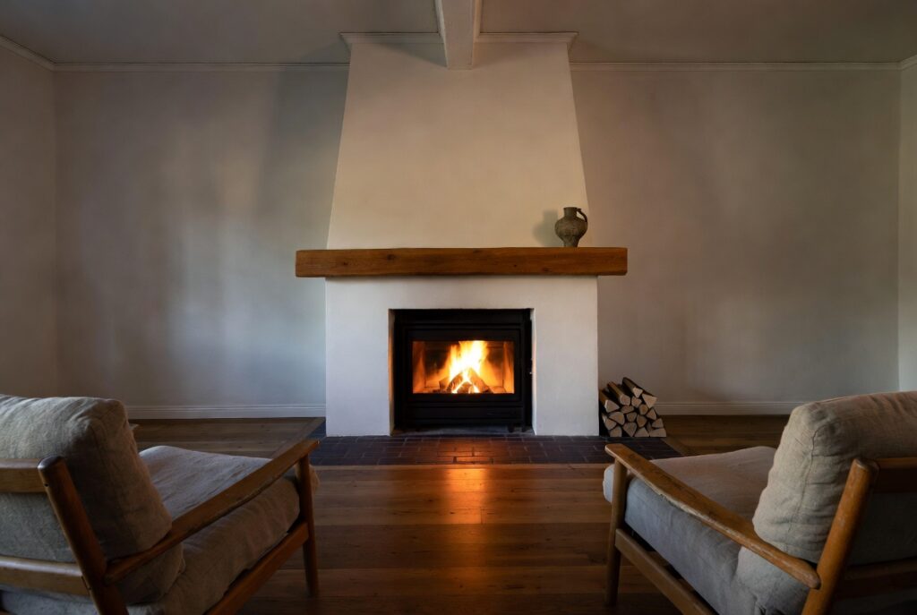 The Scandinavian Fireplace Focal Point