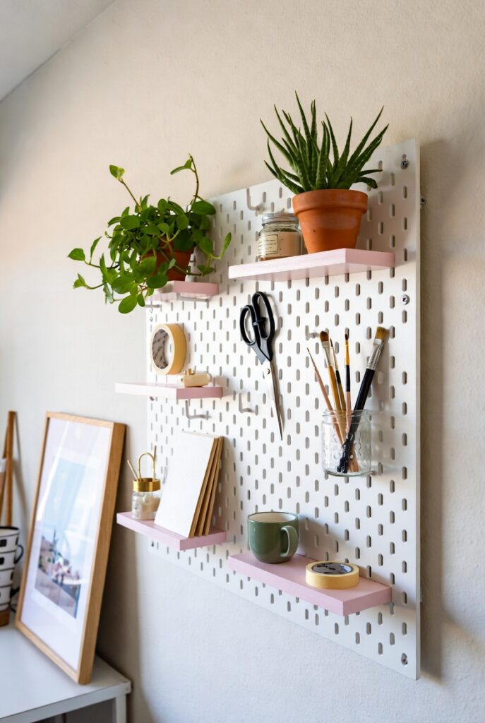 Pegboard Organizer (Chic & Useful)
