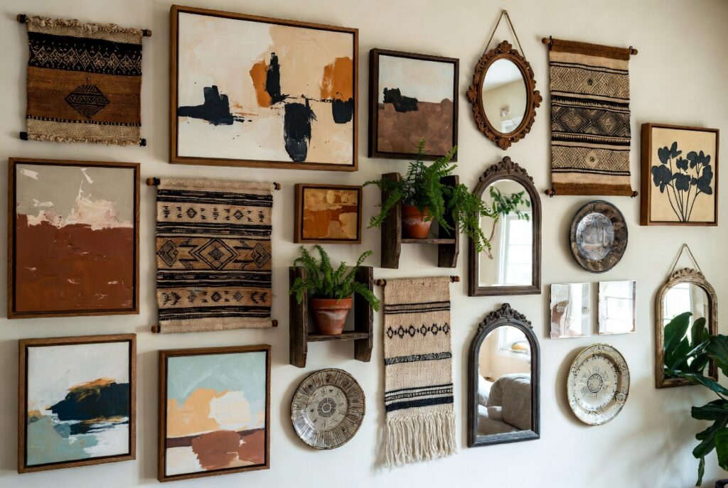 The Mixed Media Wall (Textures & Objects)