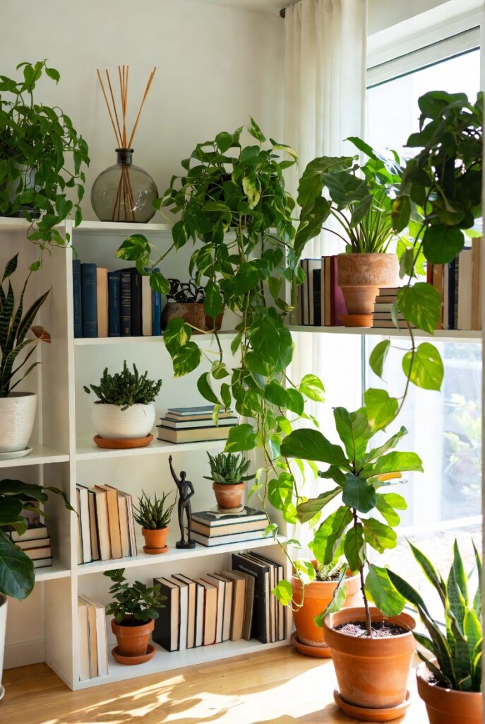 Bring in Greenery – Real or High-Quality Faux Plants