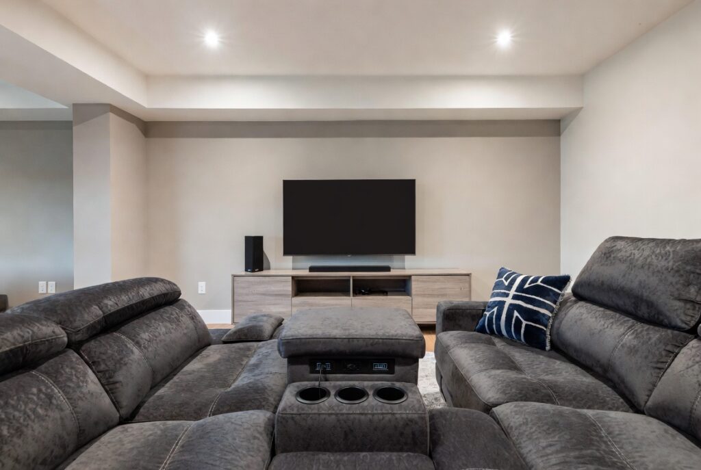 The Sectional with a Built-in Console for Tech Lovers