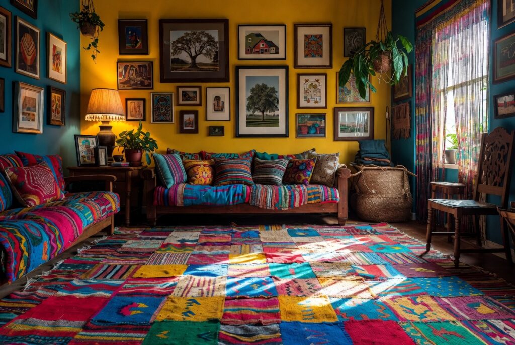 The Colorful Patchwork Rug (Eclectic & Fun)