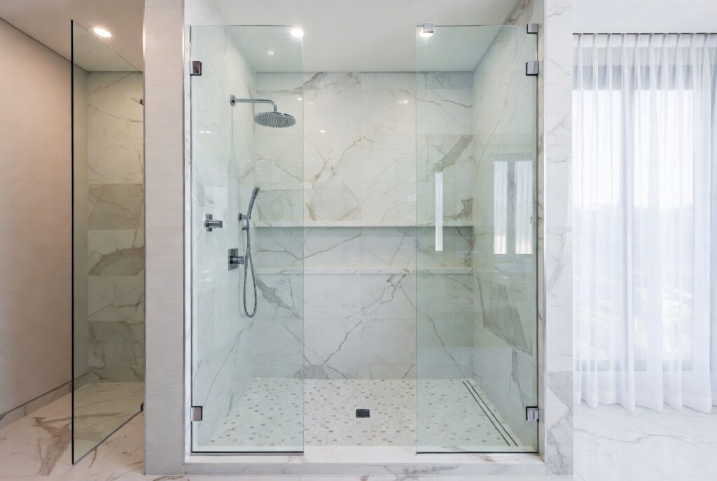  Frameless Glass Shower Enclosure
