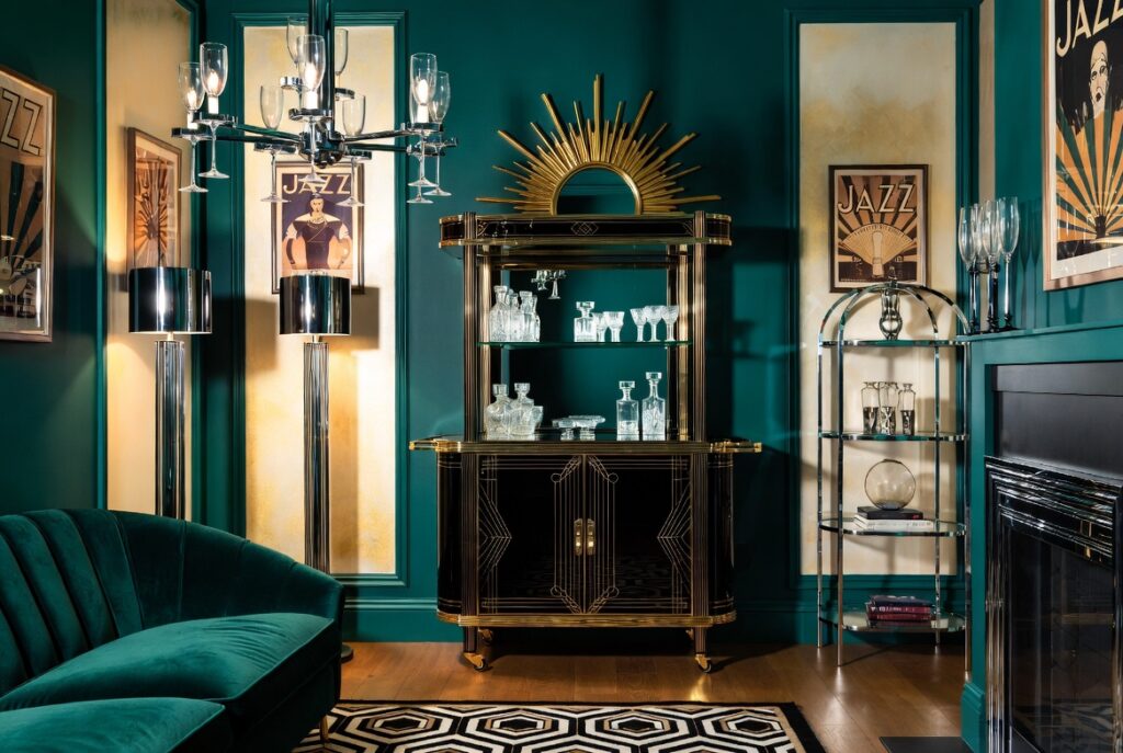 Bring In a Cocktail Cabinet or Bar Cart