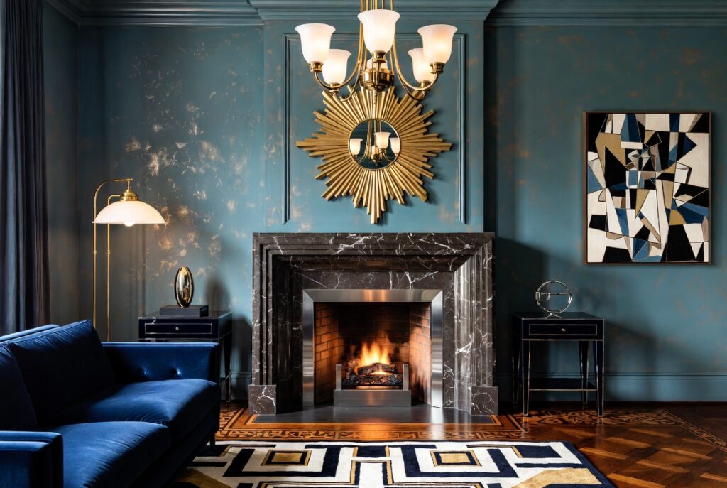 Install a Fireplace With a Stepped Mantel or Chrome Insert