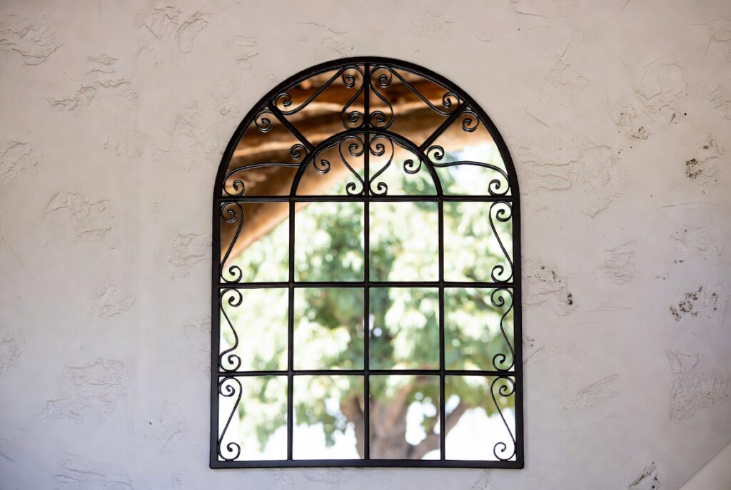 Arched Window Pane Mirror