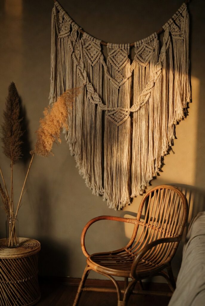 Woven Wall Hangings (Macrame or Tapestry)
