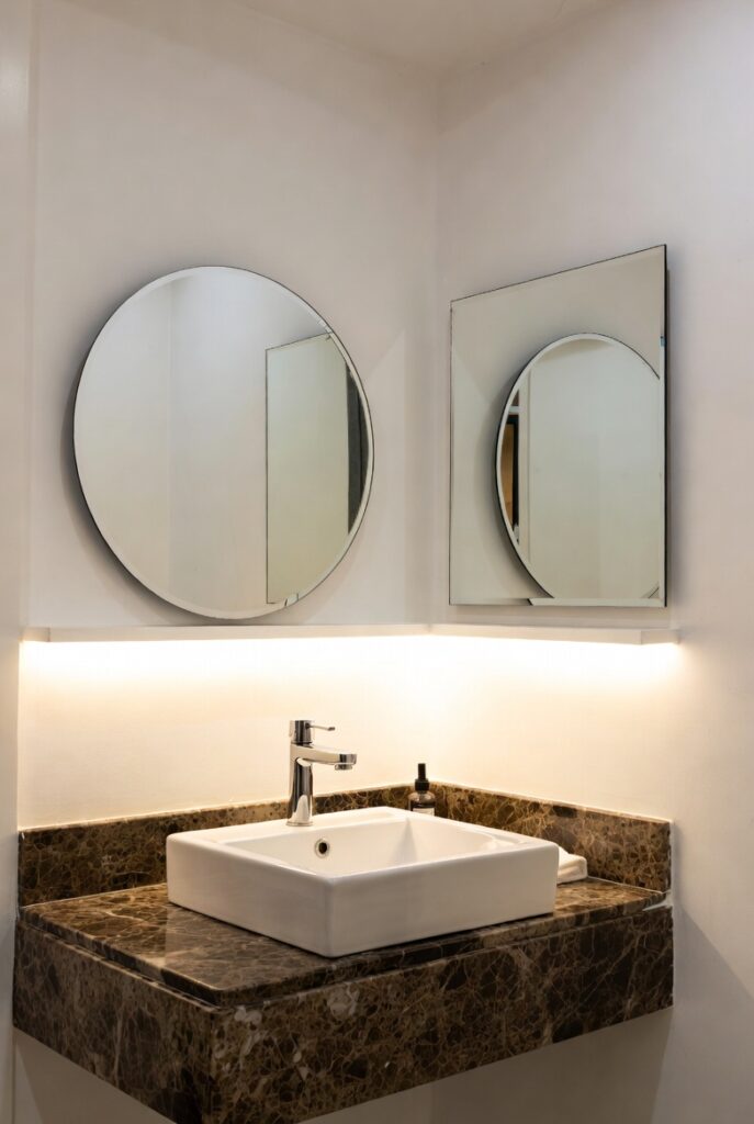Bring in a Small Mirror (Yes, Two Mirrors)