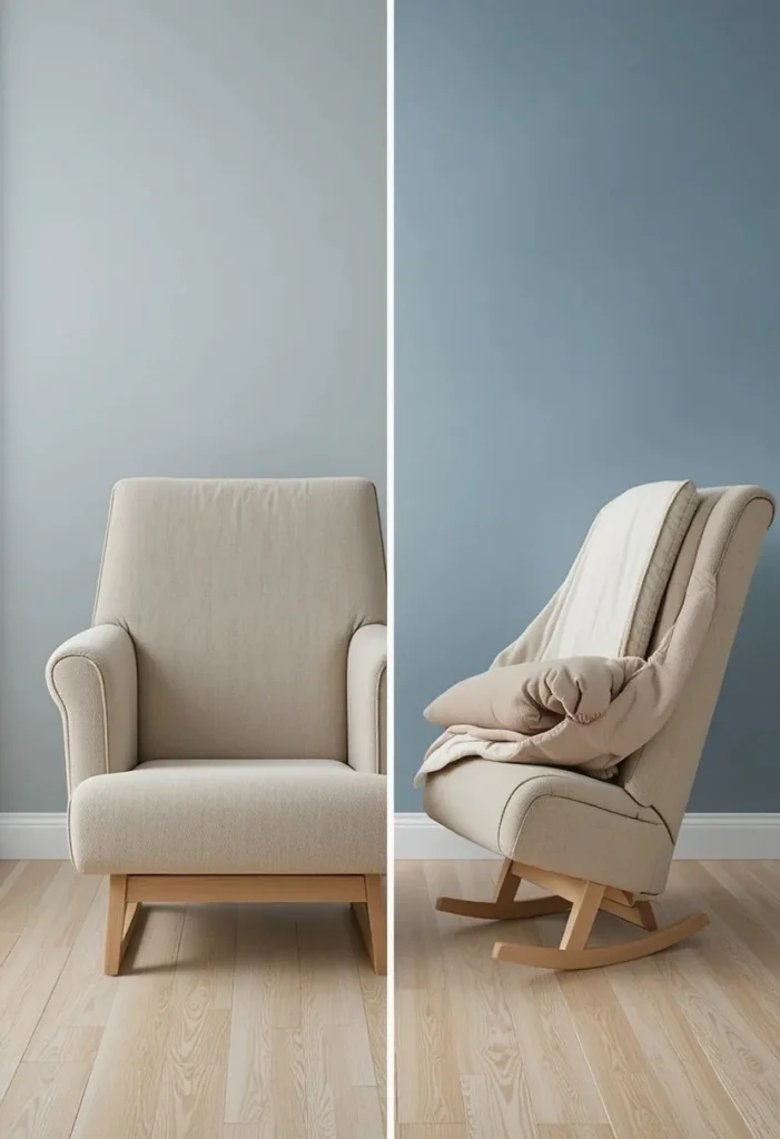 Choose a Glider That Folds or Tucks Away Tiny Nursery Ideas