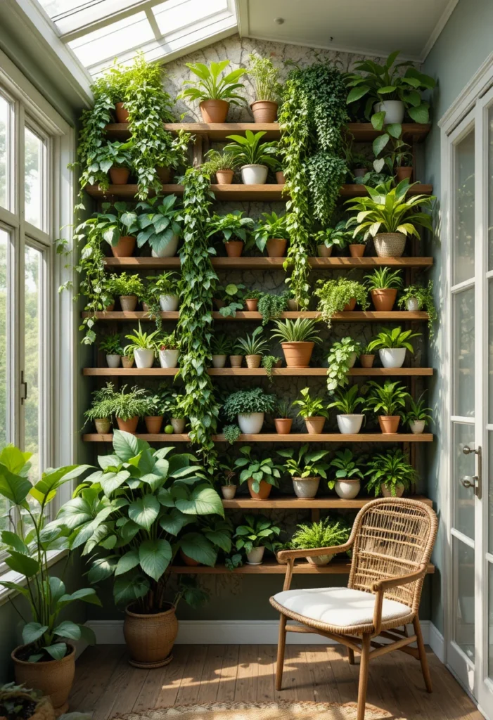Build a Vertical Plant Wall Build a Vertical Plant Wall Tiny Sunroom Ideas