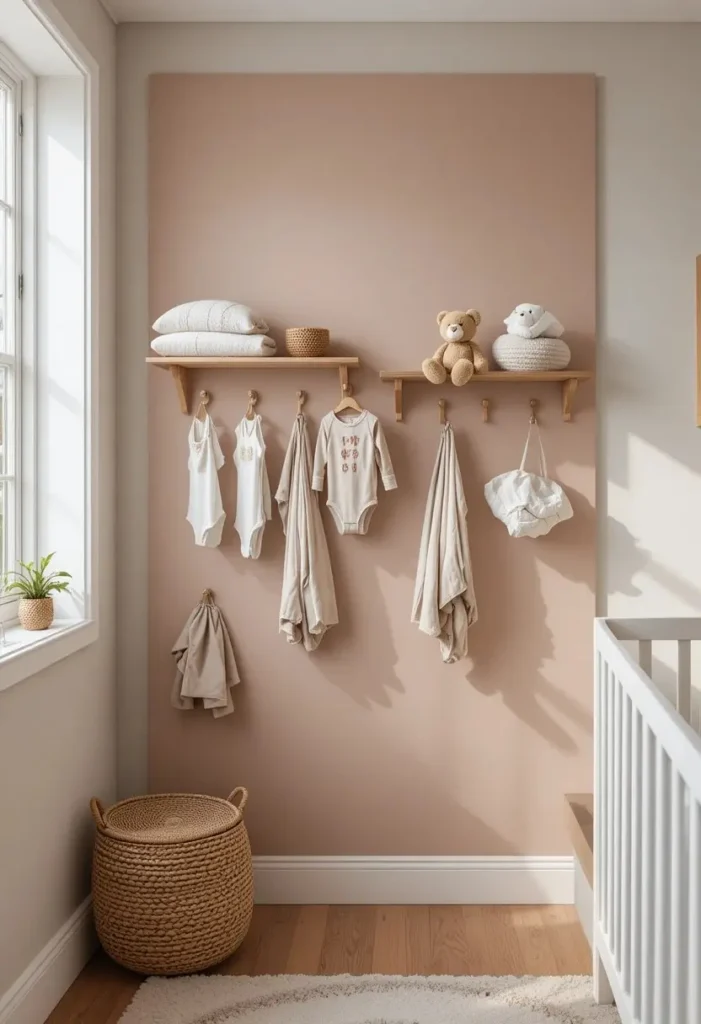 Install a Pegboard for Multi-Use Storage Tiny Nursery Ideas