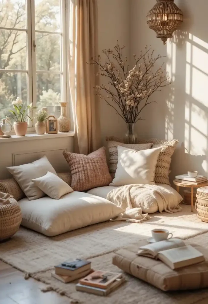 Try a Floor Cushion Setup