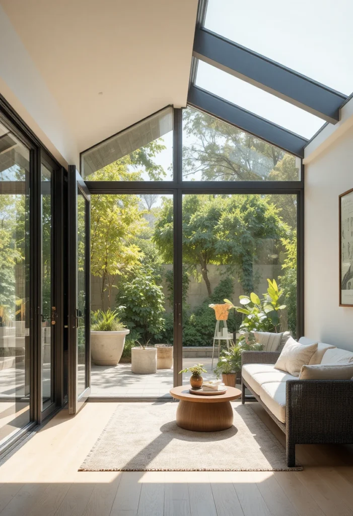 Try a Retractable or Sliding Glass Wall Try a Retractable or Sliding Glass Wall Tiny Sunroom Ideas