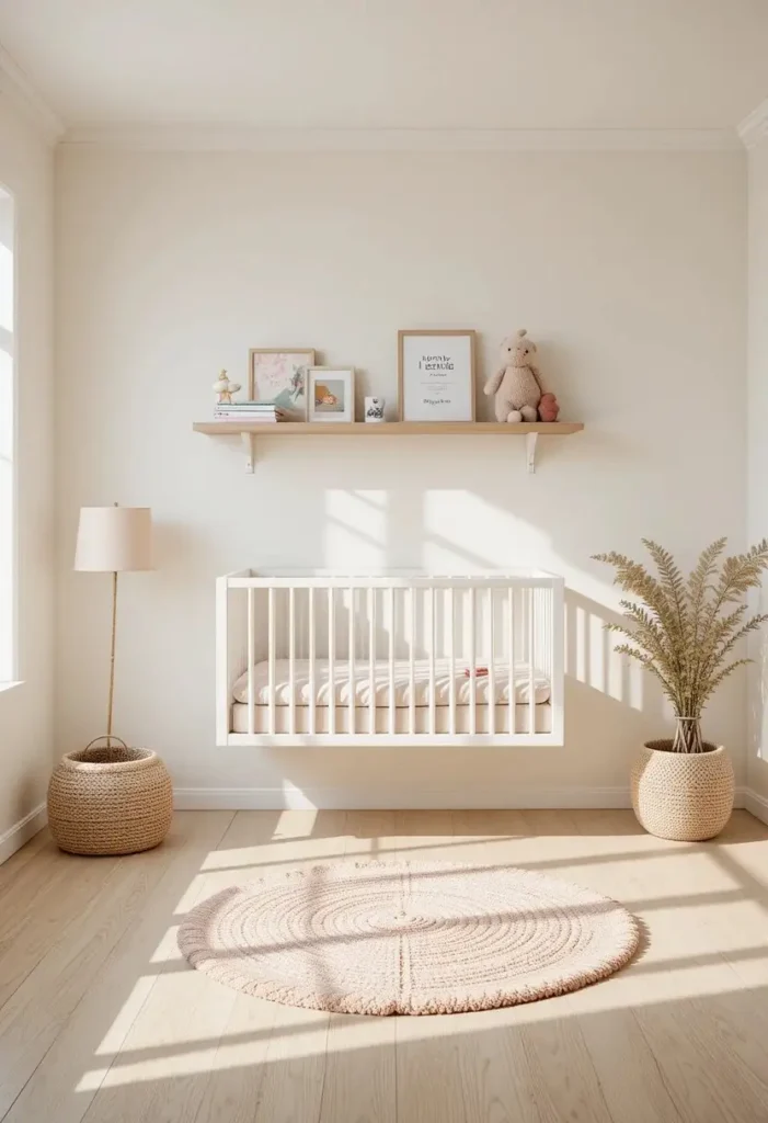 Float the Furniture Off the Floor Tiny Nursery Ideas