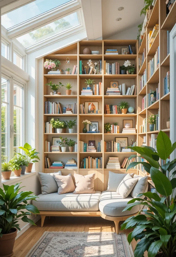 Go Vertical With Shelving Go Vertical With Shelving Tiny Sunroom Ideas