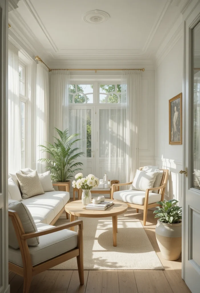 Keep the Color Palette to Three Tones Keep the Color Palette to Three Tones Tiny Sunroom Ideas