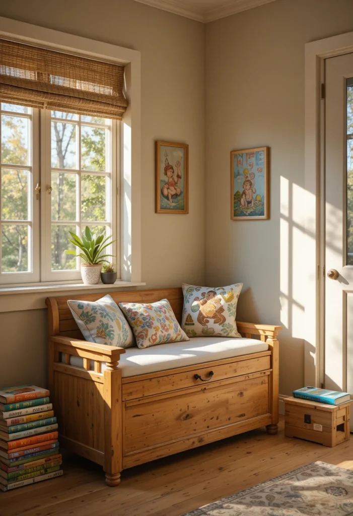 Make It Kid-Friendly With a Toy Chest Make It Kid-Friendly With a Toy Chest Tiny Sunroom Ideas