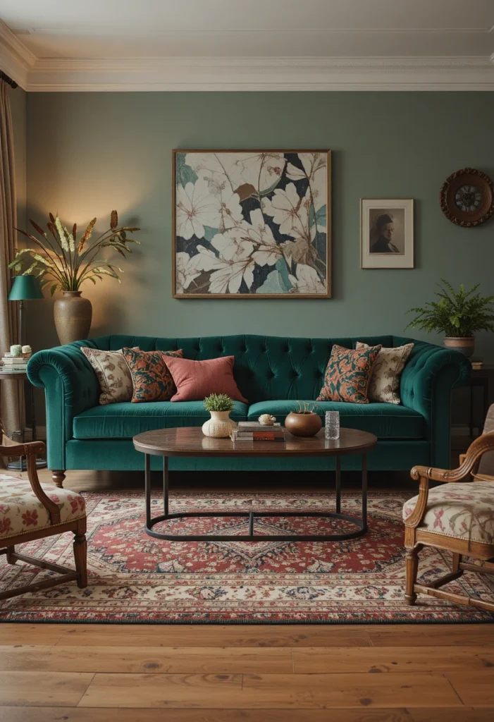 Anchor Your Space with a Statement Velvet Sofa