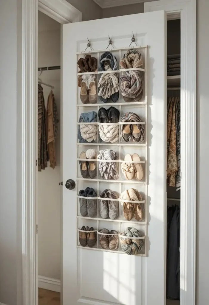 Add Closet Door Storage Tiny Closet Organization Ideas