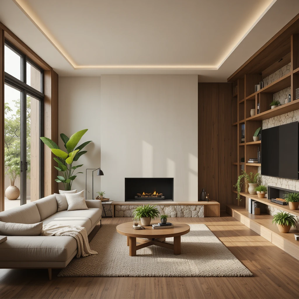 Add a Touch of Nature with Wood, Stone, and Greenery