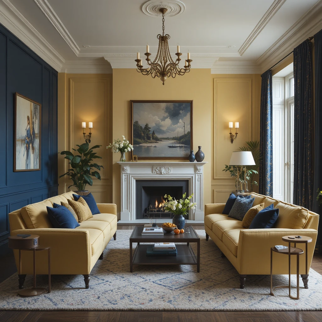 Balance with Navy Blue for Sophisticated Contrast