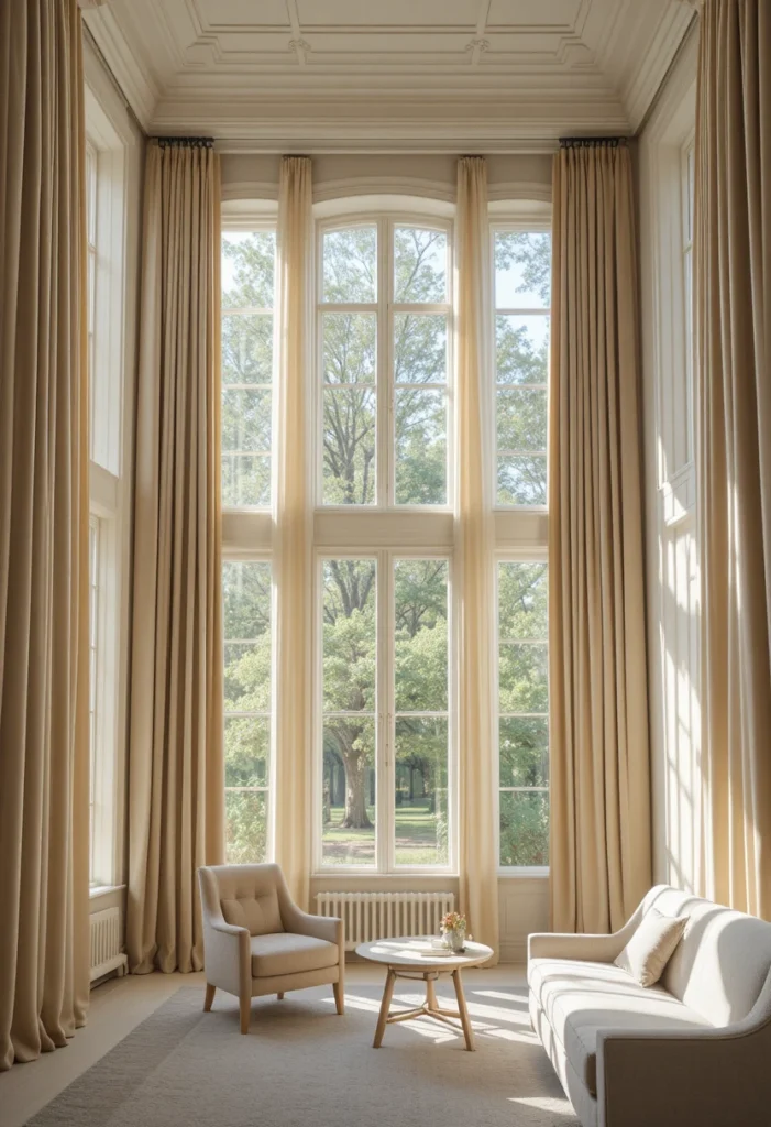 Hang Curtains Higher Than the Window Tiny Sunroom Ideas Hang Curtains Higher Than the Window