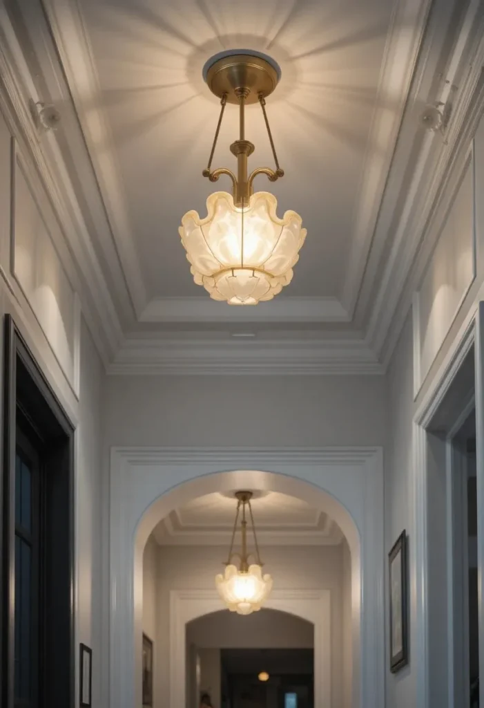 Add a Single Statement Light Fixture Tiny Entryway Ideas 