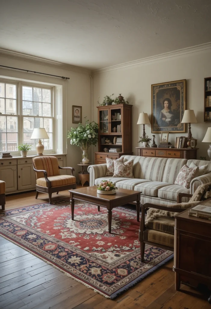 Ground the Room with an Antique or Vintage Rug