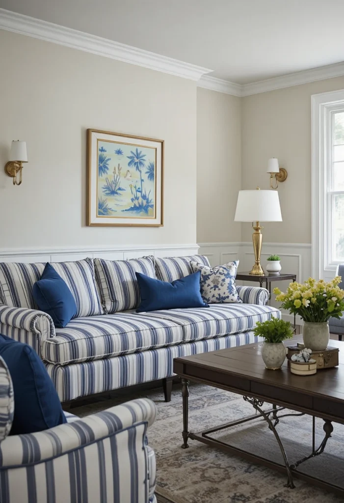 The Classic Blue and White Combination