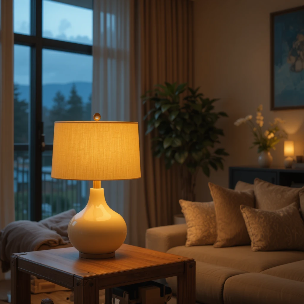 Warm Up Your Space with a Butter Yellow Table Lamp