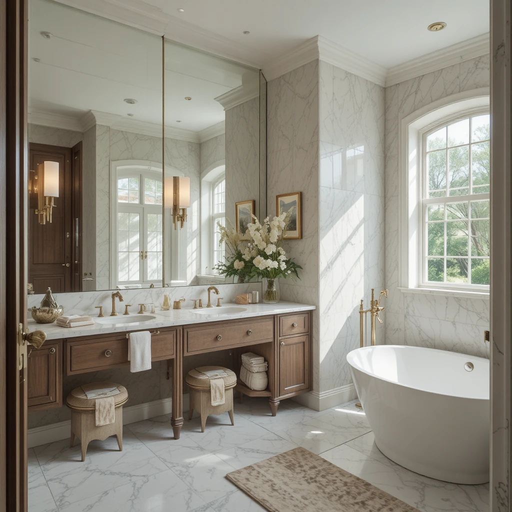 Adding Height with Floor-to-Ceiling Mirrors