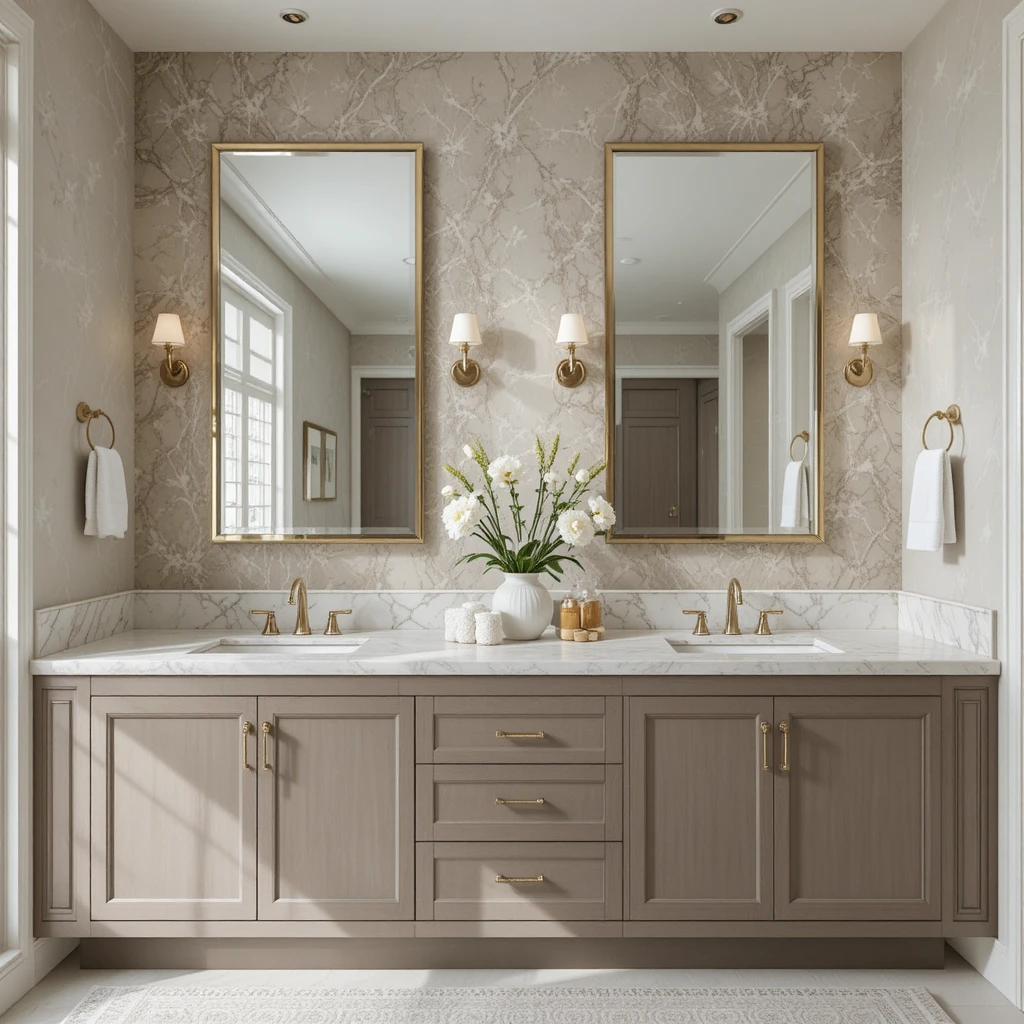 Sophisticated Symmetry with Double Vanity Mirrors