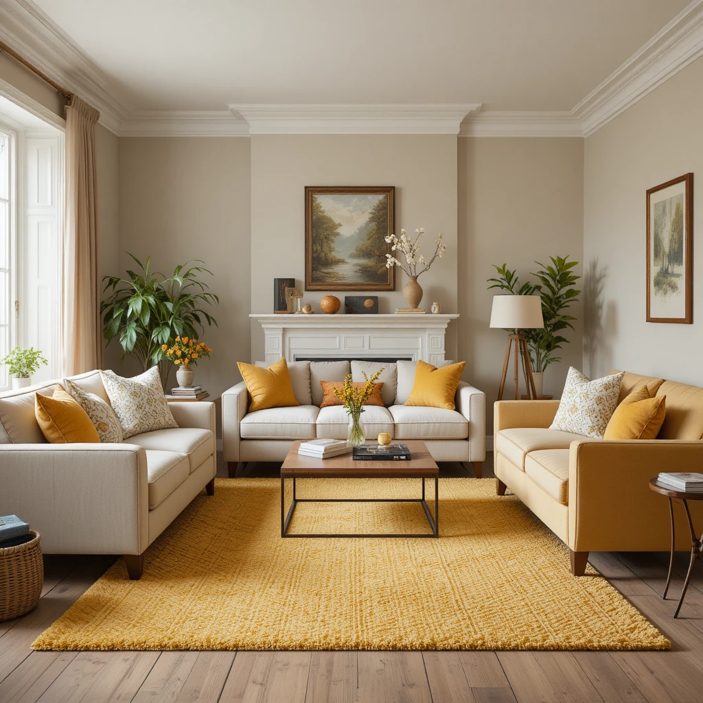 Try a Butter Yellow Rug for Grounding