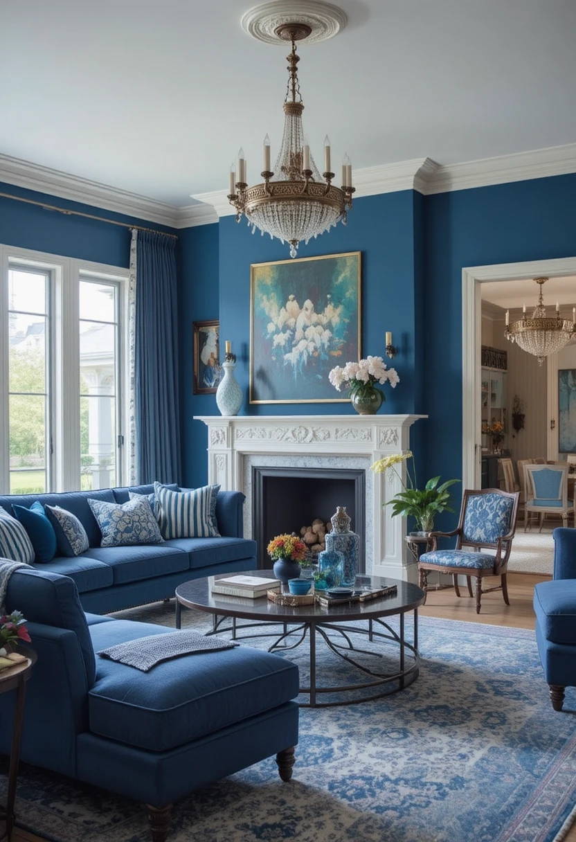 "13 blue living room ideas showcasing serene and stylish blue interior decor designs to transform your home"