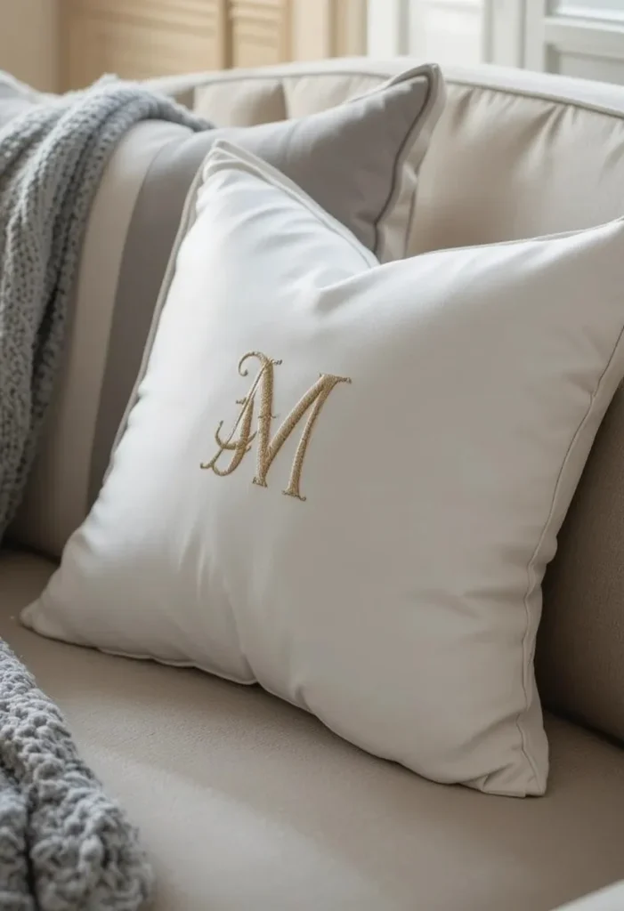 Monogrammed & Personalized Covers Throw Pillow Cover Ideas 