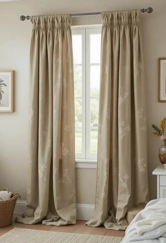 Tie-Top or Grommet Curtains for Easy Styling Tie-Top or Grommet Curtains for Easy Styling Window Treatment Ideas