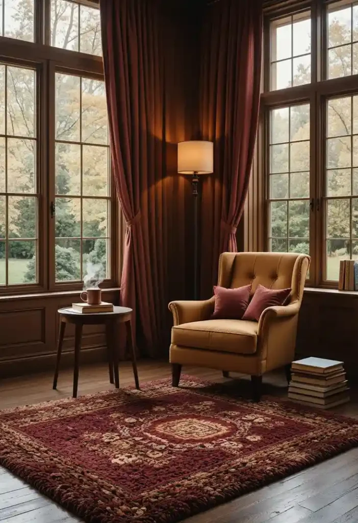 Anchor a Reading Nook With a Cozy Accent Rug Throw Rug Ideas