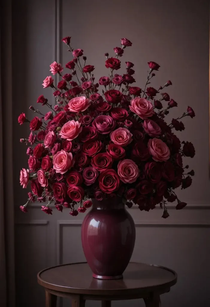 The Monochromatic Statement Vase Floral Arrangement Ideas