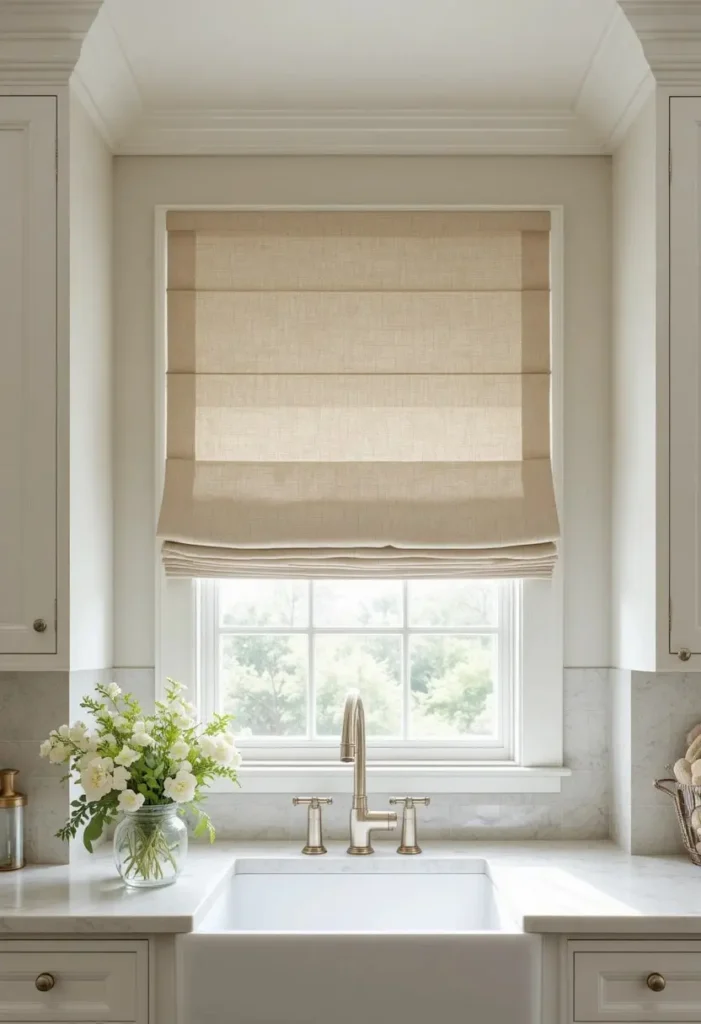 Roman Shades for a Tailored Look Roman Shades for a Tailored Look Window Treatment Ideas