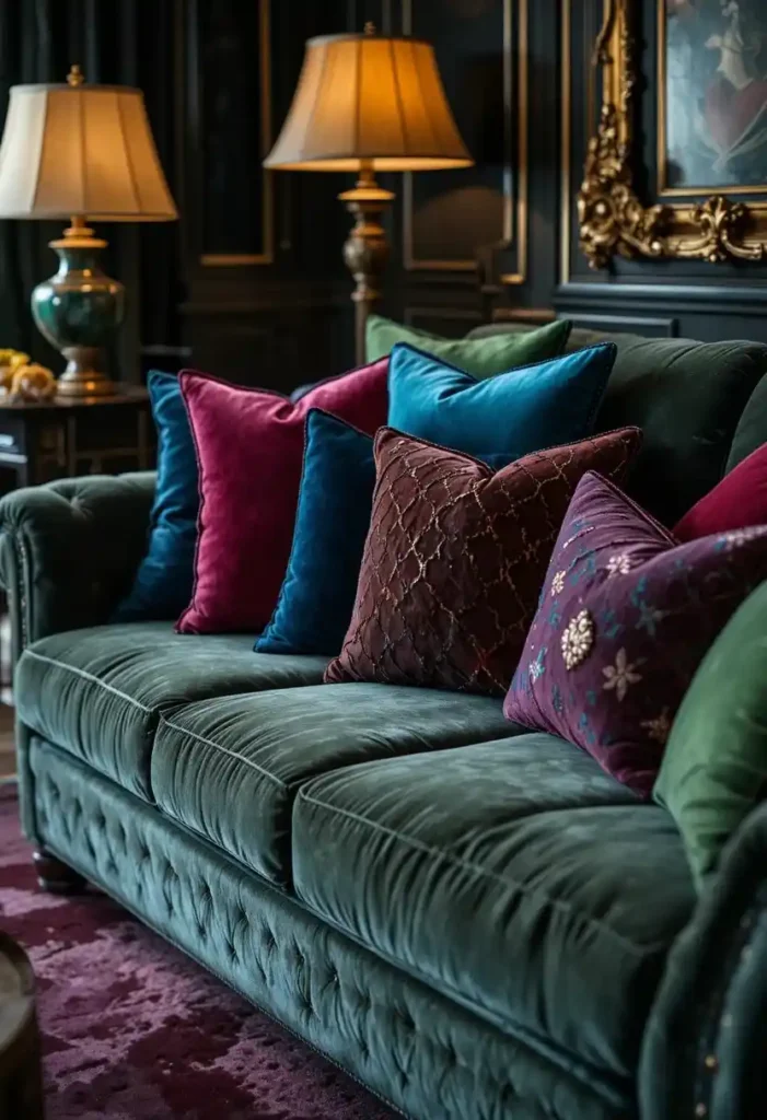 Velvet Jewel Tones for Instant Luxury Throw Pillow Cover Ideas 