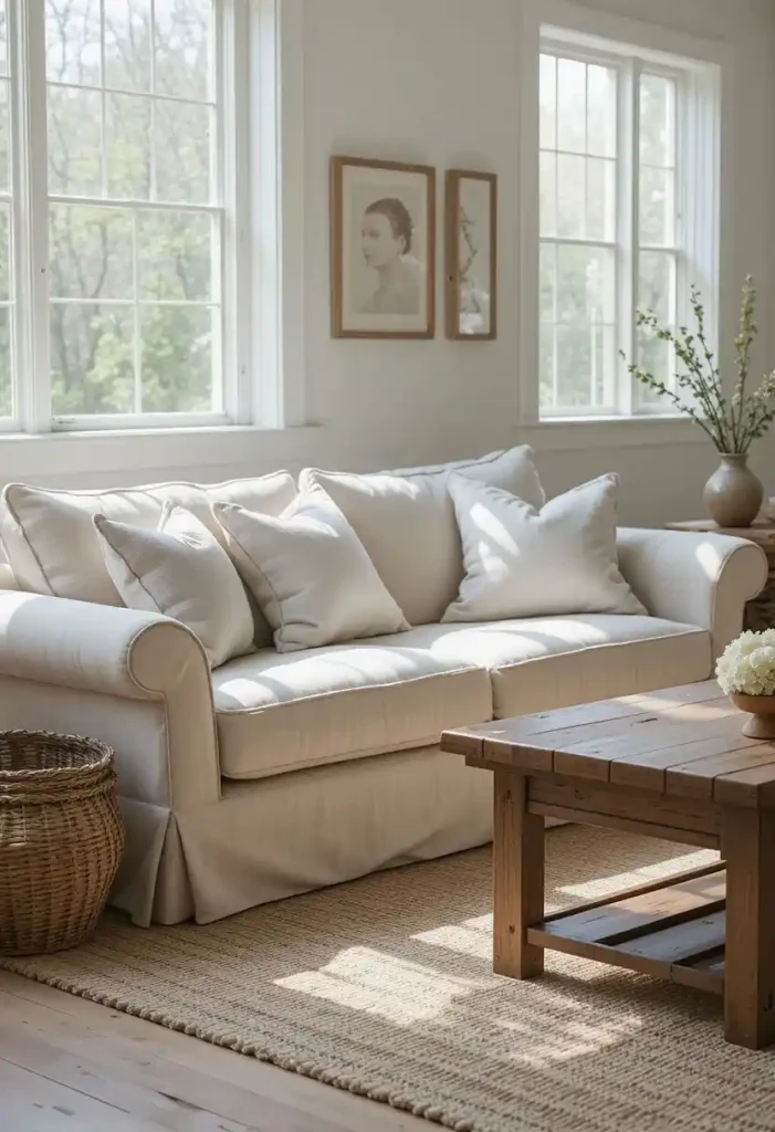 Linen Envelope Covers for Effortless Farmhouse Style Throw Pillow Cover Ideas 